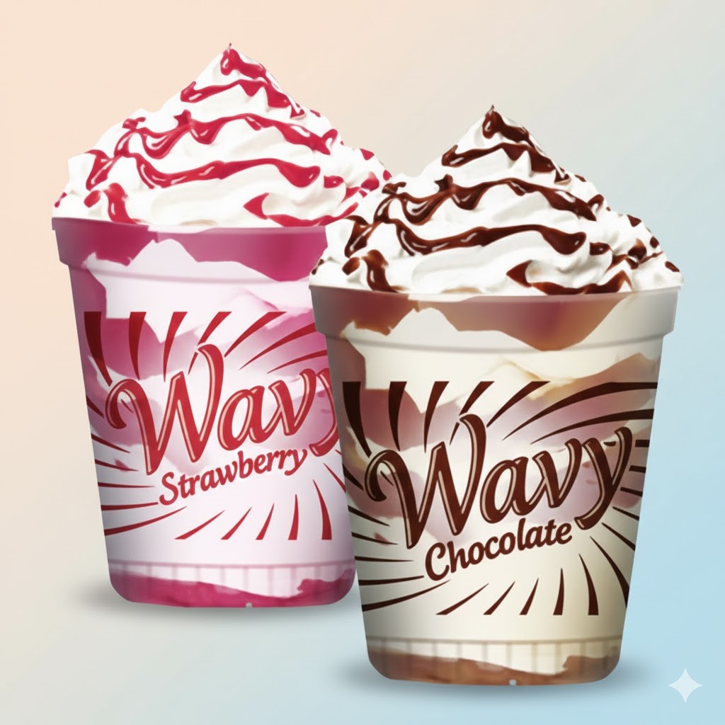 Wavy Chocolate Ice Cream 120 ml