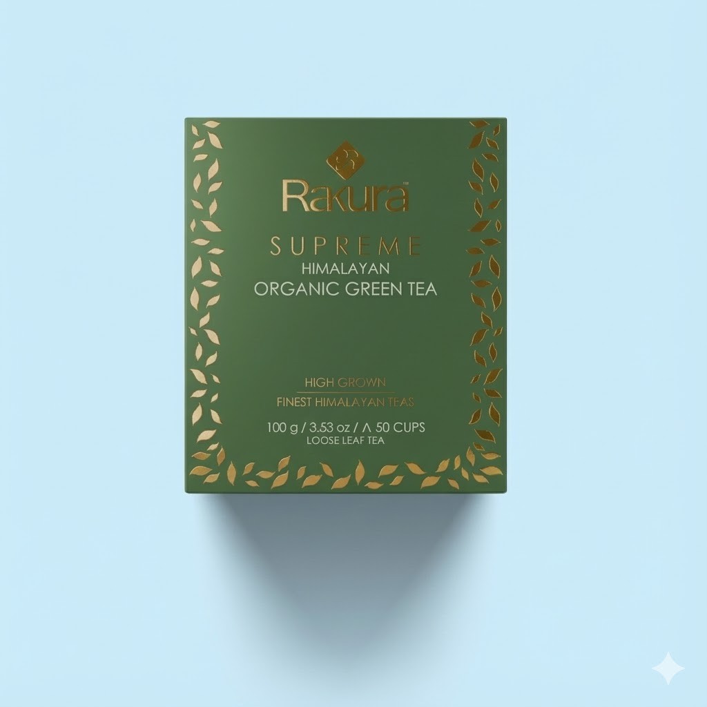 Rakura Supreme Himalayan Organic Green Tea 100g