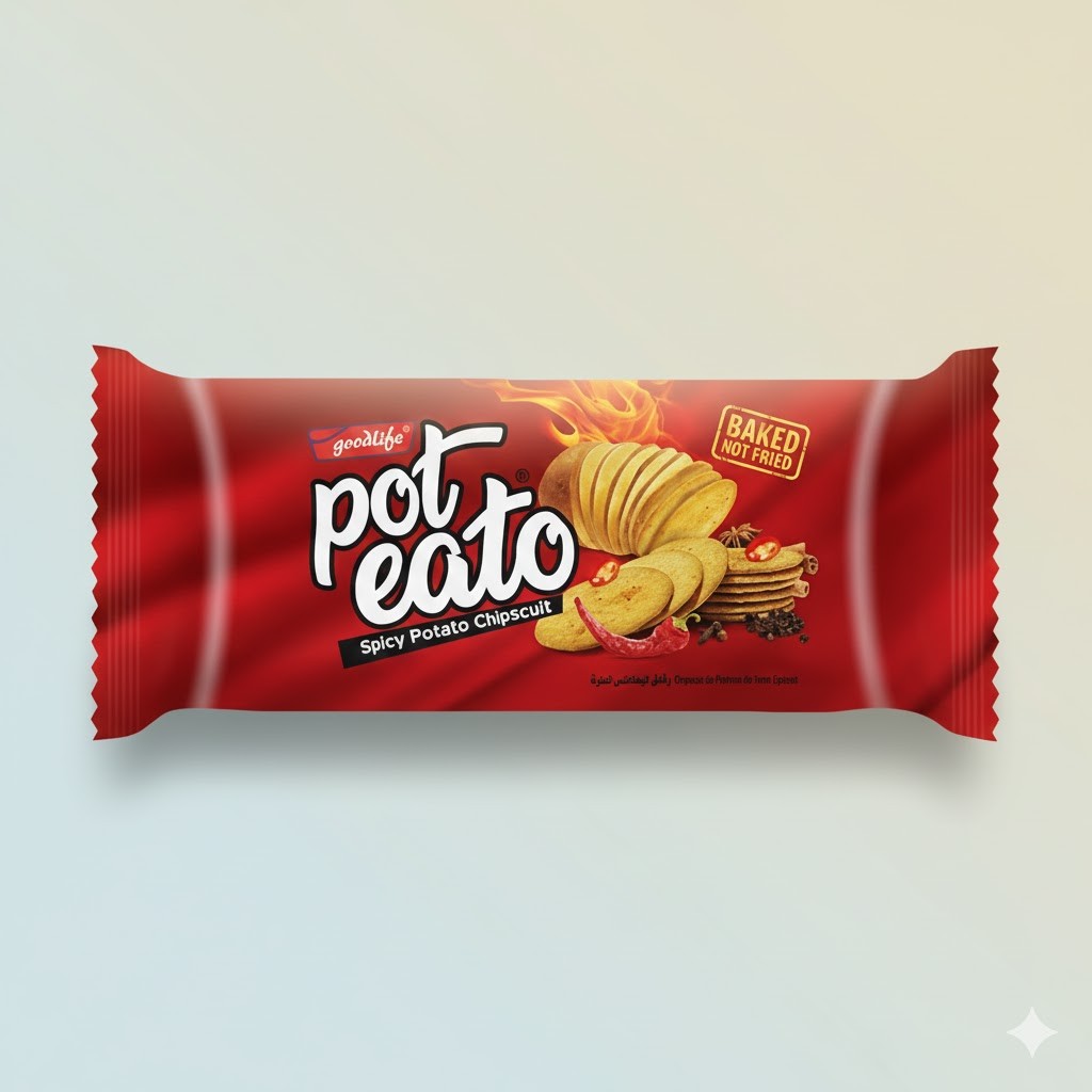 Spicy Potato Chipscuit 75+15g free