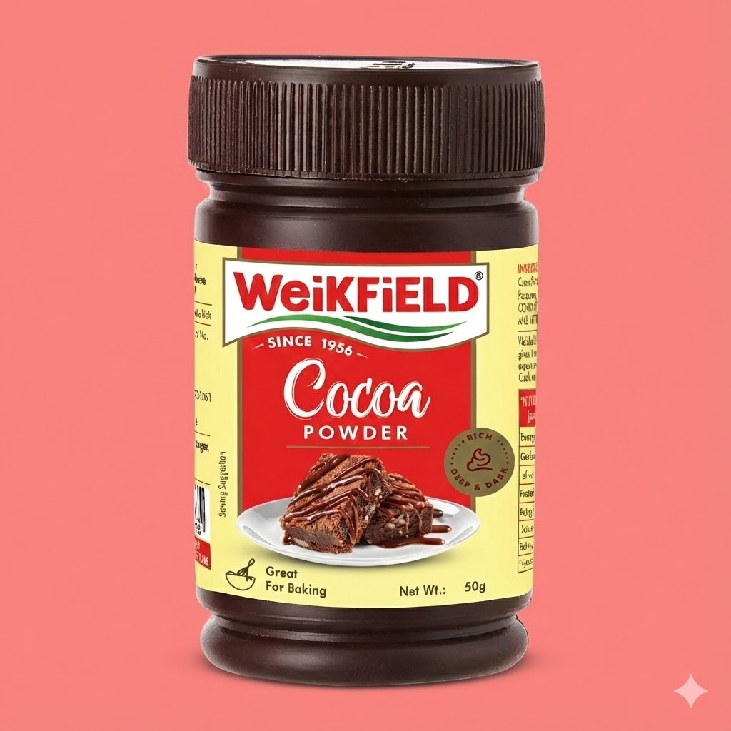 Weikfield Cocoa Powder, 50 g Jar
