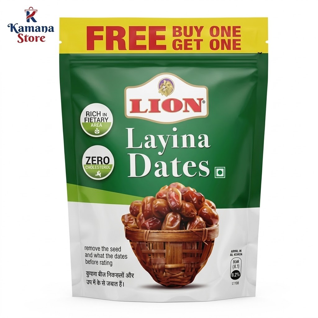 Lion Dates Arabian Seeded, 500 Gram