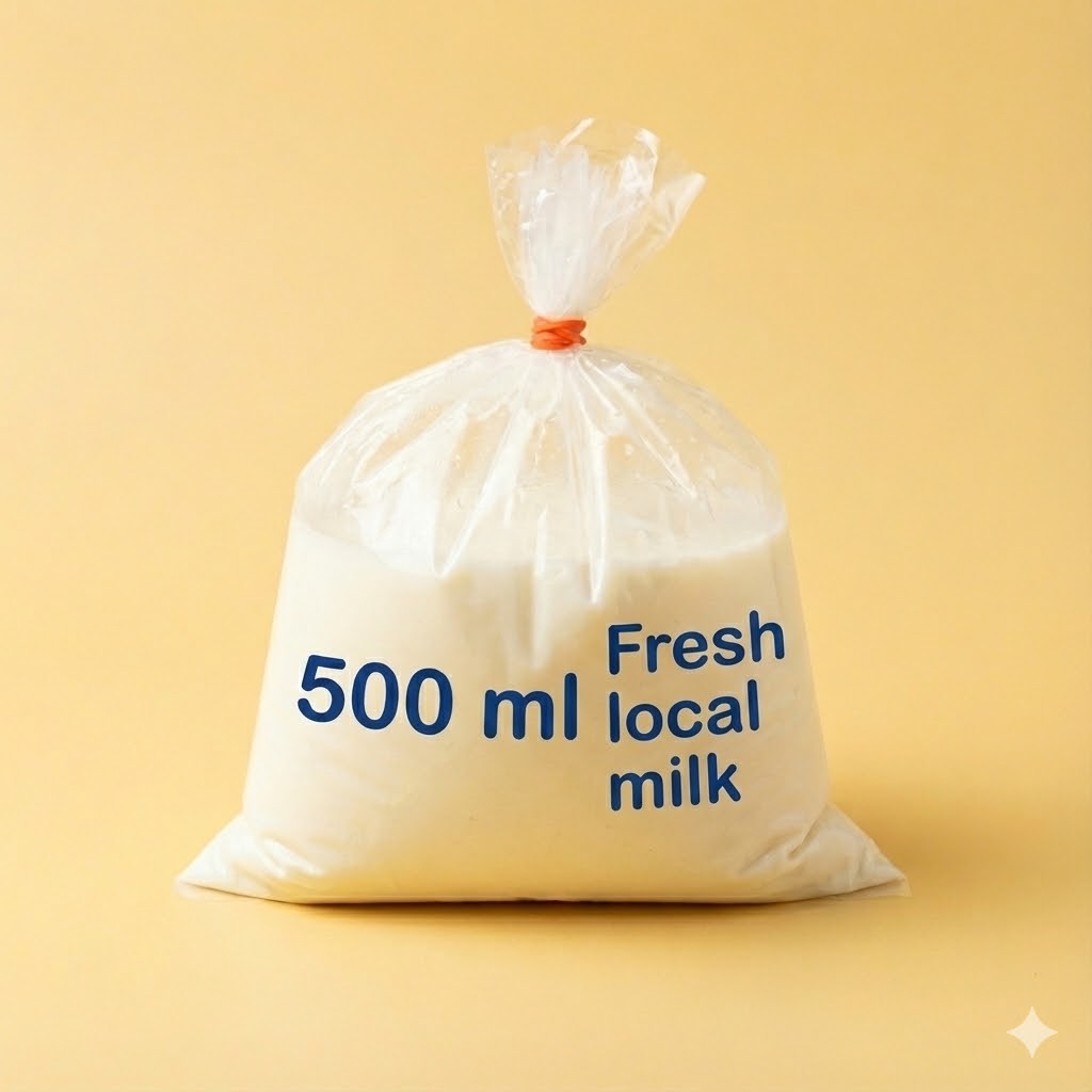Fresh Local Milk Daily Use 500 ml
