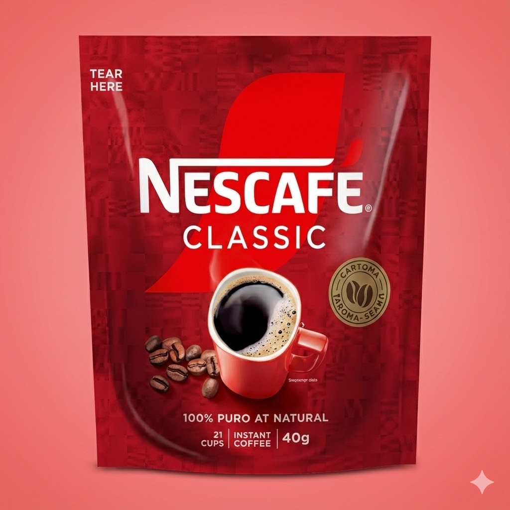 Nescafe Classic Instant Coffee  Pouch 40gr