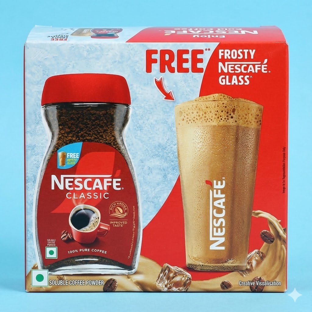 NESCAFÉ Classic Instant Coffee Glass Free 200g