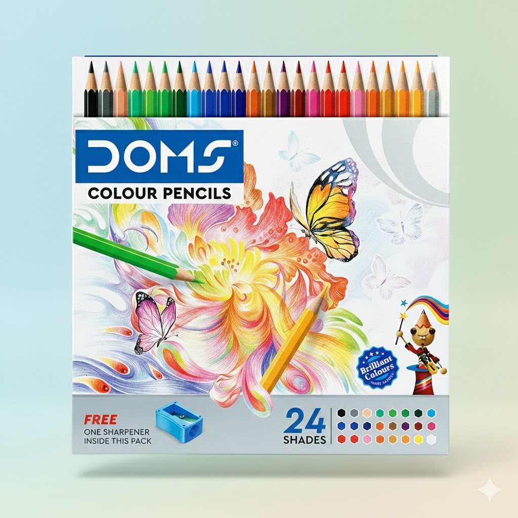 Doms Colour Pencils 12 Shades