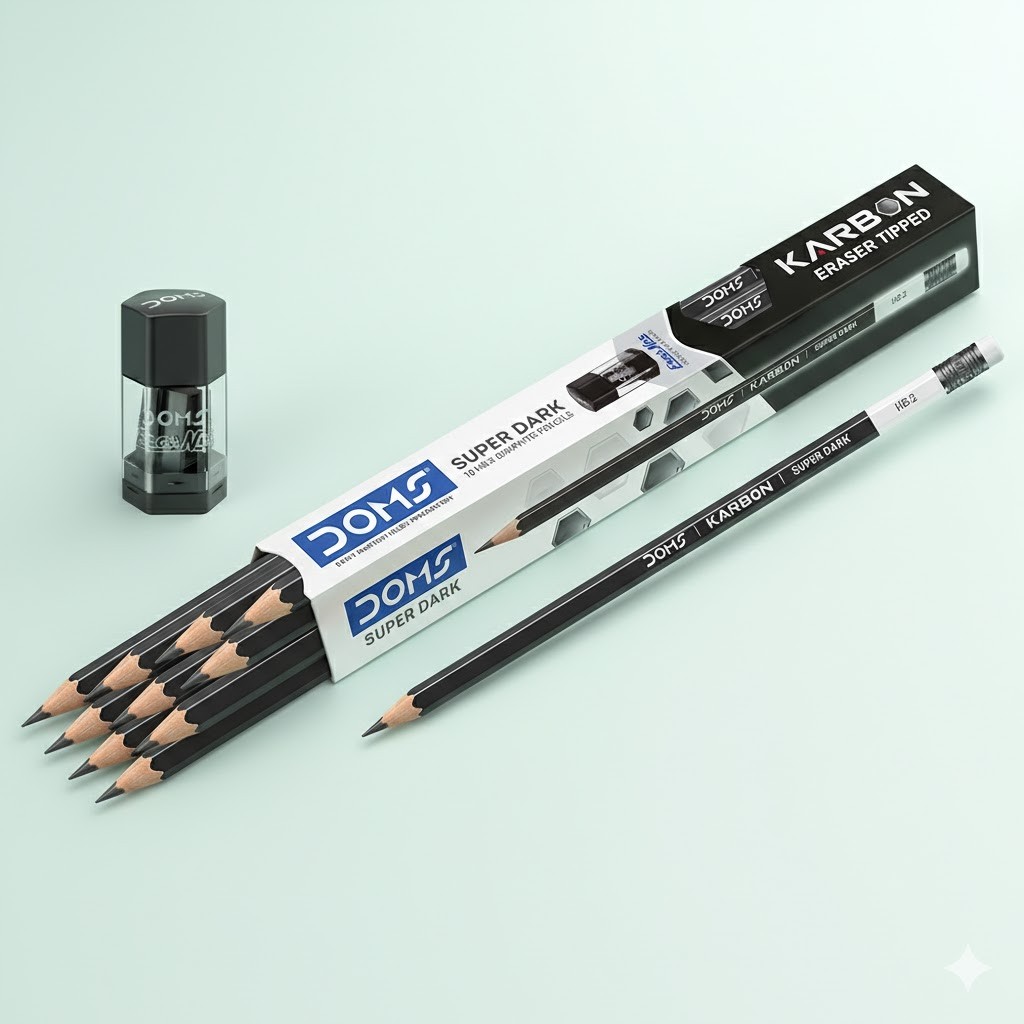 Doms Karbon Eraser Tipped Pencils